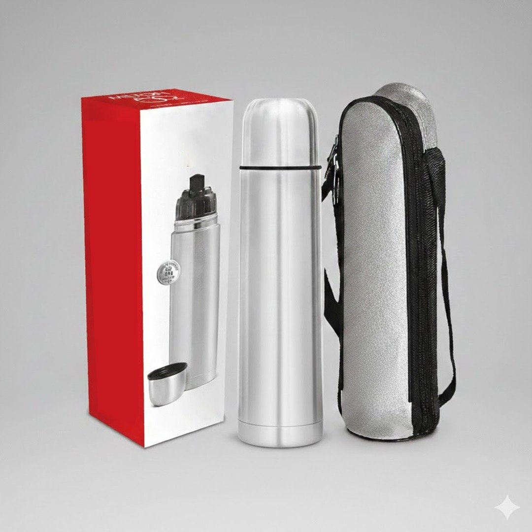 STAINLESS STEEL VACUUM FLASK SET